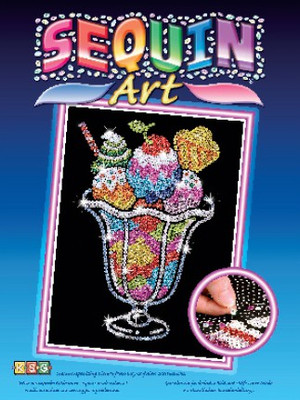 

Winning Moves Sequin Art Blue Ice Cream Sundae