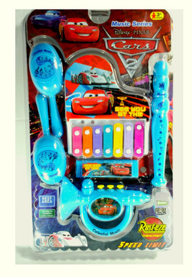 

HALO NATION Baby Music Maker 6 pcs Set With - Xylophone, Flute, Rattle & Mouth Organ & much more Rattle(Blue)