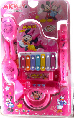 

HALO NATION Baby Music Maker 6 pcs Set With - Xylophone, Flute, Rattle & Mouth Organ & much more Rattle(Pink)