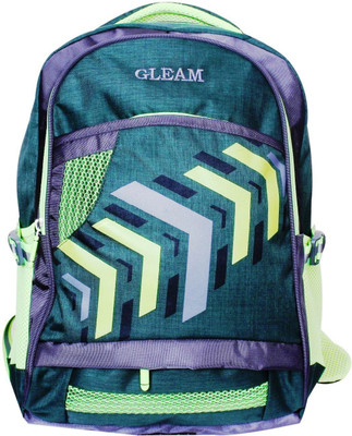 

Gleam Fashion Multicolour School & College Bag ( Green & Grey ) with Rain Cover 30 L Backpack(Green, Grey)