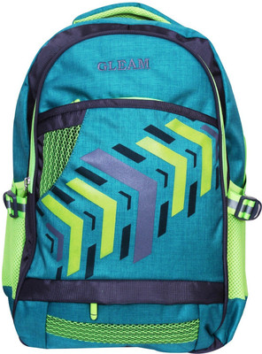 

Gleam Fashion Multicolour School & College Bag ( Neon Green & Black )with Rain Cover 30 L Backpack(Green, Black)
