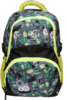 

Gleam Adventure Multicolour School & College Bag ( Green & Black ) 30 L Backpack(Green, Black)