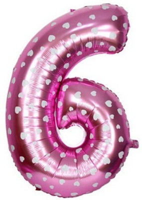

ROCK THE PARTY Printed pink 6 Balloon(Pink, Pack of 1)