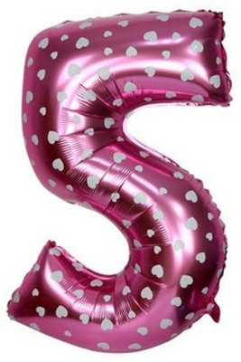 

ROCK THE PARTY Printed PINK 5 Balloon(Pink, Pack of 1)