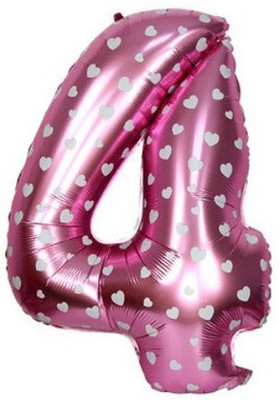 

ROCK THE PARTY Printed PINK 4 Balloon(Pink, Pack of 1)