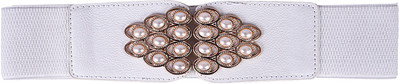 

Stylehoops Women Party White Artificial Leather Belt