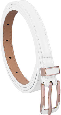 

Stylehoops Women Party White Artificial Leather Belt