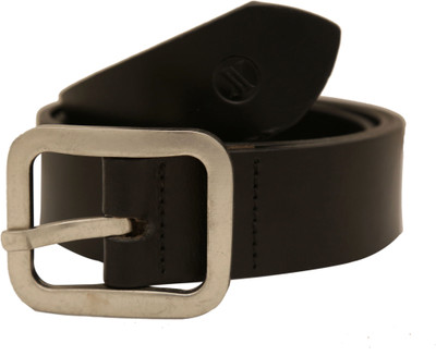 

Viari Men Casual Black Genuine Leather Belt