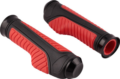 

Autofy Black & Red Rubber Bike Handle Grip For Universal For Bike(Pack of 2)