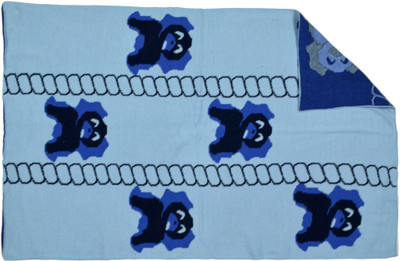 

vhitz Self Design  Blanket(Cotton, Blue