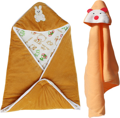 

My NewBorn Cartoon  Swadding Baby Blanket(Polyester, Camel