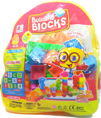 

HALO NATION Blocks Play set with Alphabets Number and Shapes - Big(Multicolor)