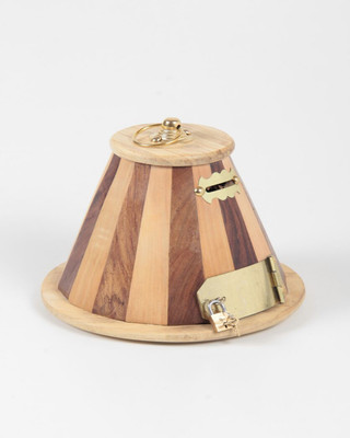 

india wooden handi craft India wooden handicraft post office money bank Coin Bank(Multicolor)