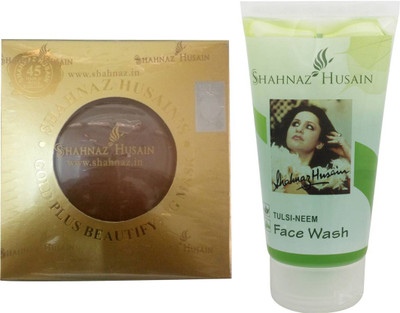 Shahnaz Husain Gold Beautifying Mask and Tulsi-Neem Face Wash Combo Combo Set(Set of 2) Flipkart