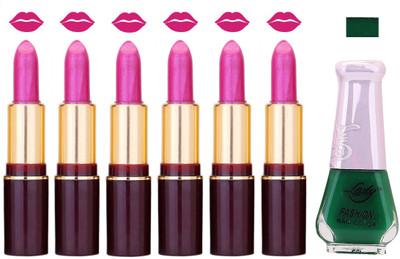 

Lady Fashion Multi Make Up Combo Lips & Nails 2202101825(Set of 7)