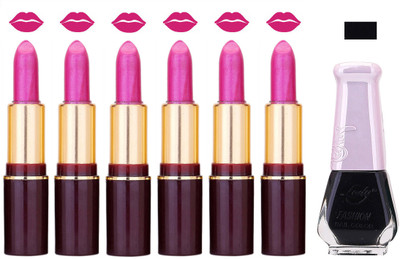 

Lady Fashion Multi Make Up Combo Lips & Nails 2202101864(Set of 7)