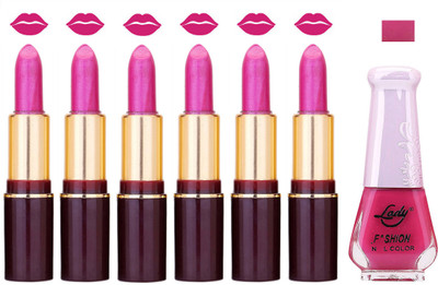 

Lady Fashion Multi Make Up Combo Lips & Nails 2202101832(Set of 7)