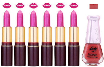 

Lady Fashion Multi Make Up Combo Lips & Nails 2202101860(Set of 7)
