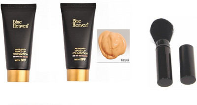 

Blue Heaven TUBE FOUNDATION NATURAL PACK OF 2 WITH BRUSH(Set of 3)