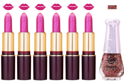 

Lady Fashion Multi Make Up Combo Lips & Nails 2202101861(Set of 7)