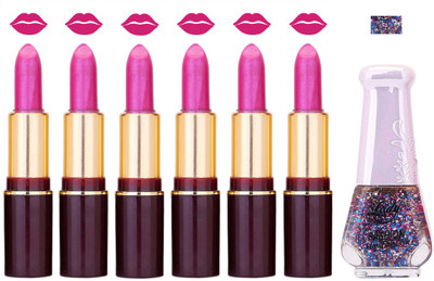 

Lady Fashion Multi Make Up Combo Lips & Nails 2202101807(Set of 7)