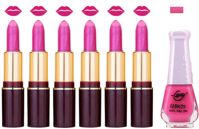 

Lady Fashion Multi Make Up Combo Lips & Nails 2202101859(Set of 7)