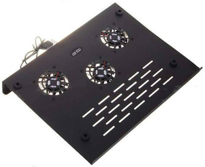 

NewveZ High-Performance 3-Fan Laptop/Notebook Cooling Pad(Black, Grey)
