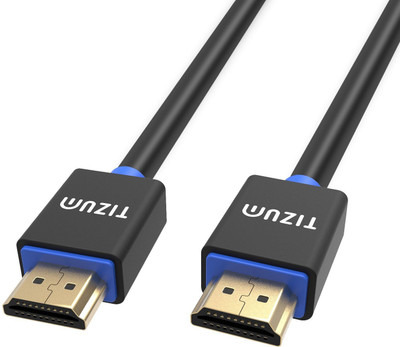 

TIZUM TZUL-HDMI2.0 HDMI Cable(Compatible with Mobile, Laptop, Tablet, Mp3, Gaming Device, Black, Blue)