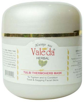

Valeda Herbal Tulsi Thermoherb Mask with 'Fasli Gulab' - 'THE HEATING MASK' for Detoxification - Made by Skin Specialist Doctors(100 g)