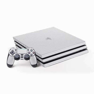 

TCOS Tech Carbon Fiber Skin Sticker Cover For PS4 Pro Gaming Accessory Kit(White, For PS4)