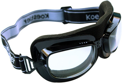 

RuggedTrails Clear Glass Motorcycle Goggles(Black, White)