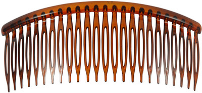 

Sarah Fashionable 24 Theeth Hair Comb Slides for Women by SARAH Hair Clip(Brown)