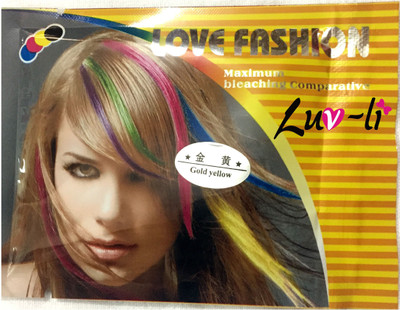 

Luv-Li Pro Series Make Streaks At Home Gold Yellow Hair Color(Gold Yellow)