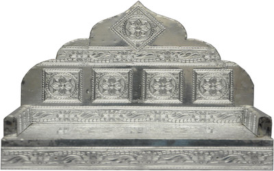 

Pavitra Ghar 10'' x 7'' x 8'' Aluminium Singhasan Wooden, Aluminium Home Temple(Height: 25 cm)