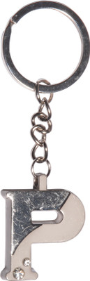 

Zeroza Alphabet Letter P LP02 Key Chain(Silver)