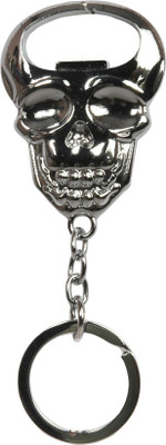 

Oyedeal Skull Shape Bottle Opener Key Chain(Silver)