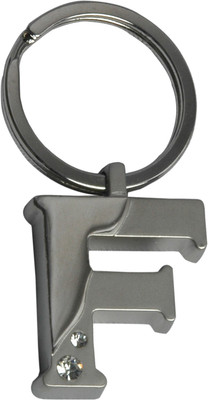 

Zeroza Alphabet Letter F LF02 Key Chain(Silver)
