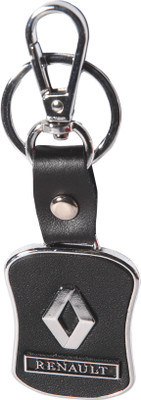 

Zeroza Renault Leather Metal RT03 Locking Key Chain(Black)
