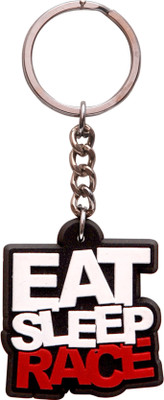 

Oyedeal Eat Sleep Race KYCN416 Rubber Key Chain(Multicolor)
