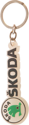 

Oyedeal Car Logo SKODA Silicone Key Chain(Black)