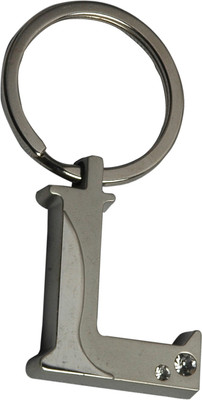 

Oyedeal Alphabet Letter L Shape Key Chain(Silver)