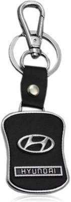 

Spot Dealz SDL160 Hyundai Leather Metal Locking Key Chain Locking Key Chain(Black)