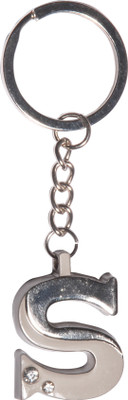 Zeroza Alphabet Letter S LS02 Key Chain(Silver)