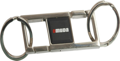 

Oyedeal Omuda Double Hook & Double Ring Locking Key Chain(Silver)