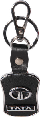 

Zeroza Tata Leather Metal TA02 Locking Key Chain(Black)