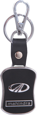 

Zeroza Mahindra Leather Metal MRA01 Locking Key Chain(Black)