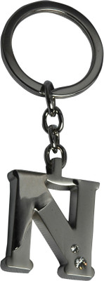 

Zeroza Alphabet Letter N LN02 Key Chain(Silver)