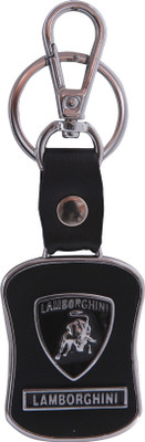

Oyedeal Kycn648 Lamborghini Leather Metal Locking Key Chain(Black)