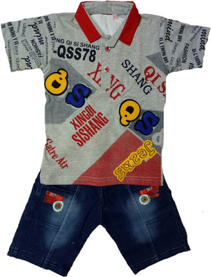 

Kid n Kids Boys Party(Festive) T-shirt Pant(Multicolor, Multicolour