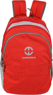 

TANWORLD 15 inch Expandable Laptop Backpack(Red, Grey)
